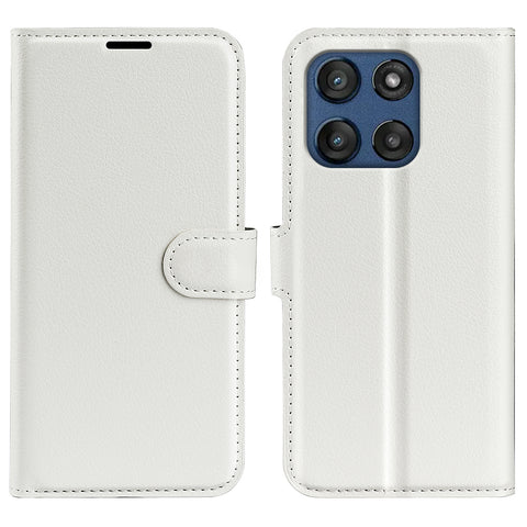 For Motorola Edge 60 Fusion 5G Case Litchi Texture Shockproof Leather Wallet Phone Cover