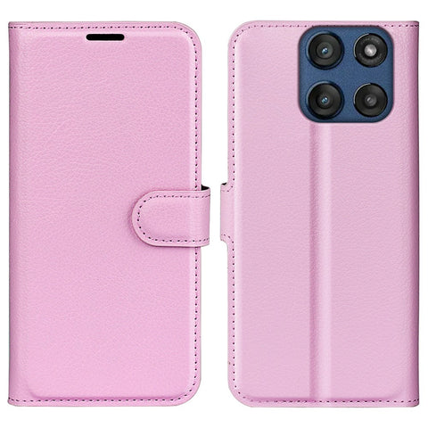 For Motorola Edge 60 Fusion 5G Case Litchi Texture Shockproof Leather Wallet Phone Cover