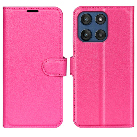 For Motorola Edge 60 Fusion 5G Case Litchi Texture Shockproof Leather Wallet Phone Cover