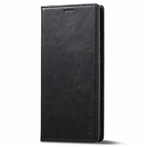 LC.IMEEKE For Samsung Galaxy S20 Ultra PU Leather Magnetic Auto-absorbed Flip Case RFID Blocking Wallet Stand Phone Cover
