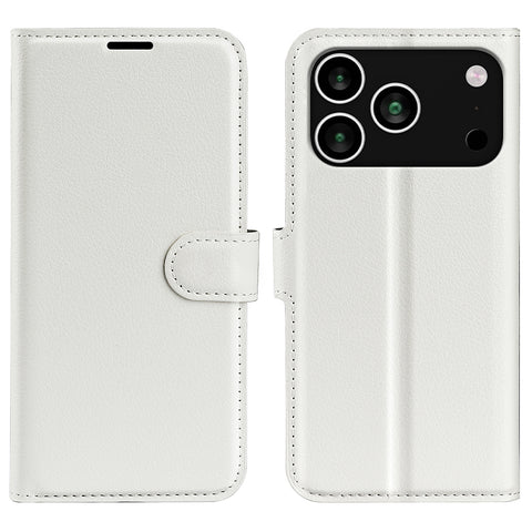 For iPhone 17 Pro Max Case Litchi Texture Shockproof Leather Wallet Phone Cover