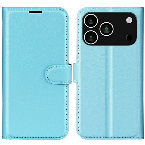For iPhone 17 Pro Max Case Litchi Texture Shockproof Leather Wallet Phone Cover