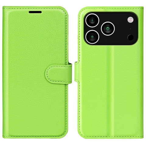 For iPhone 17 Pro Max Case Litchi Texture Shockproof Leather Wallet Phone Cover