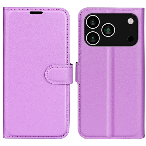 For iPhone 17 Pro Max Case Litchi Texture Shockproof Leather Wallet Phone Cover