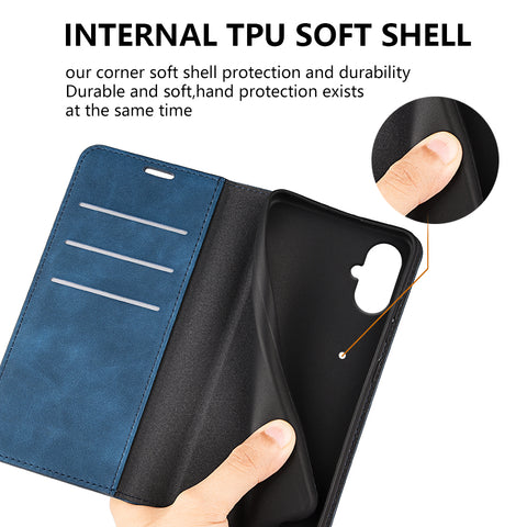 For Samsung Galaxy A06 5G Case Skin Touch Leather Wallet Phone Cover