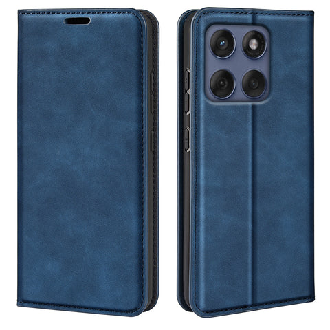 For Motorola Edge 60 Fusion 5G Case Skin Touch Leather Wallet Phone Cover