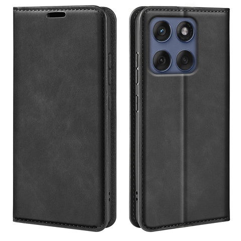 For Motorola Edge 60 Fusion 5G Case Skin Touch Leather Wallet Phone Cover