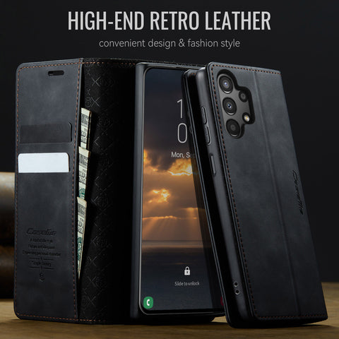 CASEME For Samsung Galaxy M13 5G / A13 4G / A04 4G (164.4mm) / A04s 4G (164.7mm) / A13 5G Case  033 Series RFID Blocking Wallet Leather Phone Cover