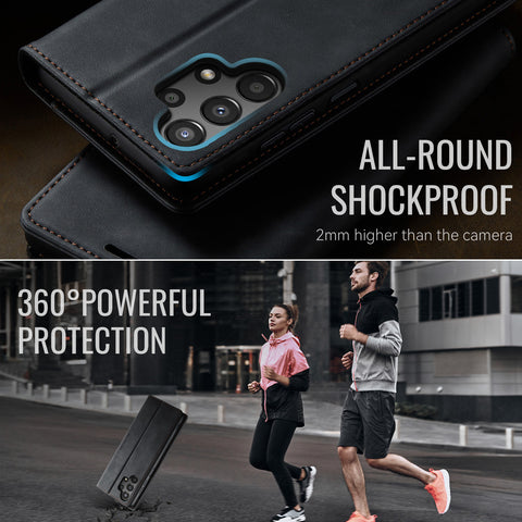 CASEME For Samsung Galaxy M13 5G / A13 4G / A04 4G (164.4mm) / A04s 4G (164.7mm) / A13 5G Case  033 Series RFID Blocking Wallet Leather Phone Cover