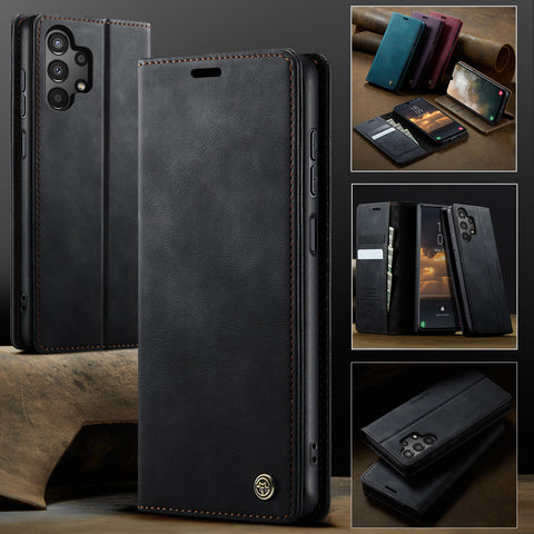 CASEME For Samsung Galaxy M13 5G / A13 4G / A04 4G (164.4mm) / A04s 4G (164.7mm) / A13 5G Case  033 Series RFID Blocking Wallet Leather Phone Cover