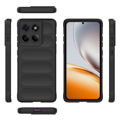 WANLONFENG For Motorola Edge 60 Pro 5G TPU Case  HD Series Anti Slip Phone Cover with Tempered Glass