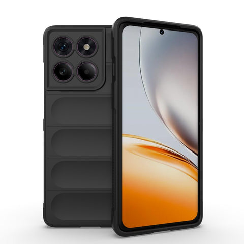 WANLONFENG For Motorola Edge 60 Pro 5G TPU Case  HD Series Anti Slip Phone Cover with Tempered Glass