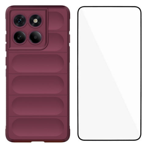 WANLONFENG For Motorola Edge 60 Pro 5G TPU Case  HD Series Anti Slip Phone Cover with Tempered Glass