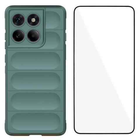 WANLONFENG For Motorola Edge 60 Pro 5G TPU Case  HD Series Anti Slip Phone Cover with Tempered Glass