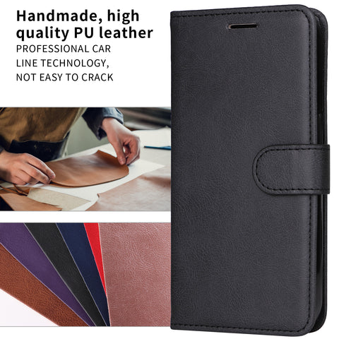 For Motorola Edge 60 5G / Motorola Edge 60 Pro 5G / Motorola Edge (2025) 5G / Motorola Edge 60 Fusion 5G Leather Wallet Case with Strap Solid Color Phone Stand Cover