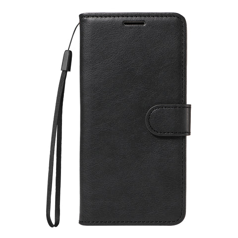 For Motorola Edge 60 5G / Motorola Edge 60 Pro 5G / Motorola Edge (2025) 5G / Motorola Edge 60 Fusion 5G Leather Wallet Case with Strap Solid Color Phone Stand Cover