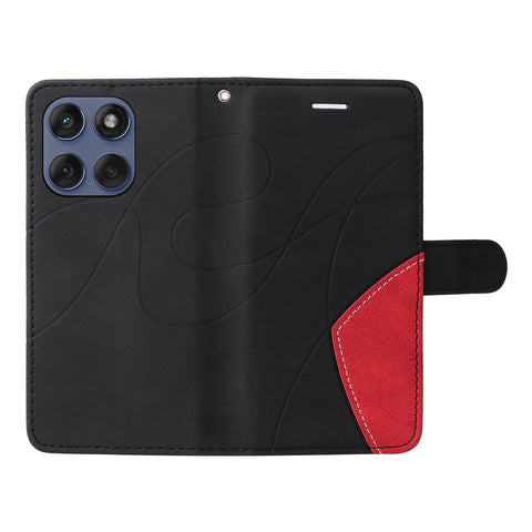 For Motorola Edge 60 5G / Motorola Edge 60 Pro 5G / Motorola Edge (2025) 5G / Motorola Edge 60 Fusion 5G Leather Phone Case Stand Wallet with Bi-colour Splicing Design