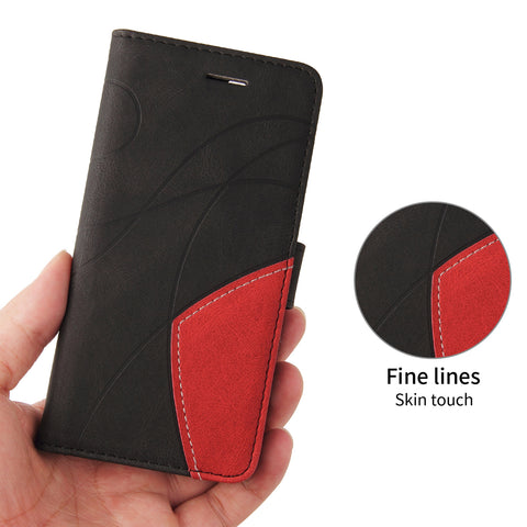 For Motorola Edge 60 5G / Motorola Edge 60 Pro 5G / Motorola Edge (2025) 5G / Motorola Edge 60 Fusion 5G Leather Phone Case Stand Wallet with Bi-colour Splicing Design