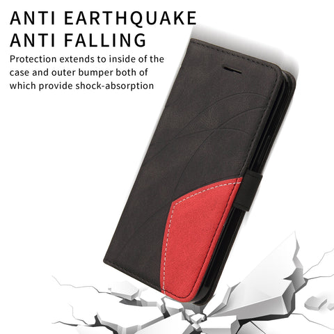 For Motorola Edge 60 5G / Motorola Edge 60 Pro 5G / Motorola Edge (2025) 5G / Motorola Edge 60 Fusion 5G Leather Phone Case Stand Wallet with Bi-colour Splicing Design