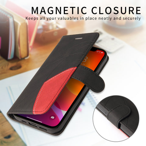 For Motorola Edge 60 5G / Motorola Edge 60 Pro 5G / Motorola Edge (2025) 5G / Motorola Edge 60 Fusion 5G Leather Phone Case Stand Wallet with Bi-colour Splicing Design