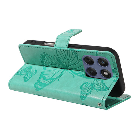 For Motorola Edge 60 5G / Motorola Edge 60 Pro 5G / Motorola Edge (2025) 5G / Motorola Edge 60 Fusion 5G Wallet Case Floral Butterfly Imprinted Leather Phone Cover Stand
