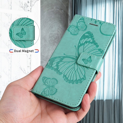 For Motorola Edge 60 5G / Motorola Edge 60 Pro 5G / Motorola Edge (2025) 5G / Motorola Edge 60 Fusion 5G Wallet Case Floral Butterfly Imprinted Leather Phone Cover Stand