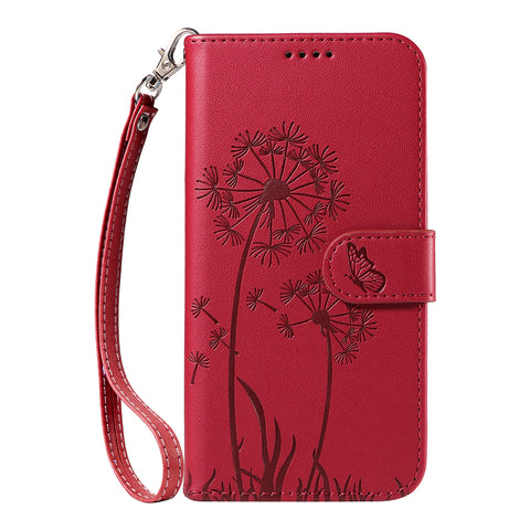 For Motorola Edge 60 5G / Motorola Edge 60 Pro 5G / Motorola Edge (2025) 5G / Motorola Edge 60 Fusion 5G Leather Wallet Case with Strap Dandelion Imprint Phone Stand Cover
