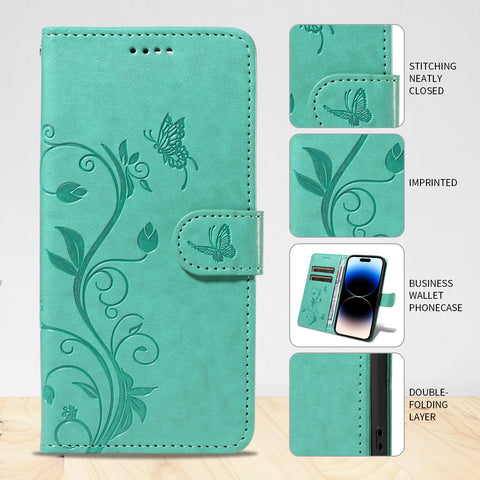 For Motorola Edge 60 5G / Motorola Edge 60 Pro 5G / Motorola Edge (2025) 5G / Motorola Edge 60 Fusion 5G PU Leather Cases Flower Pattern Wallet Stand Phone Cover with Strap