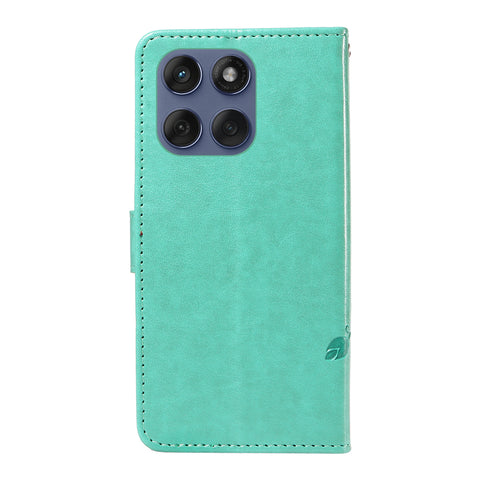For Motorola Edge 60 5G / Motorola Edge 60 Pro 5G / Motorola Edge (2025) 5G / Motorola Edge 60 Fusion 5G PU Leather Cases Flower Pattern Wallet Stand Phone Cover with Strap