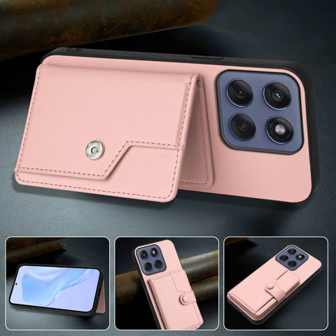 For Motorola Edge 60 5G / Motorola Edge 60s 5G / Motorola Edge 60 Fusion 5G Case RFID Blocking Card Holder Kickstand TPU + PU Leather Phone Back Cover