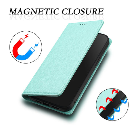 For Xiaomi Poco X6 5G / Xiaomi Redmi Note 13 Pro 5G Wallet Case RFID Blocking Litchi Texture Leather Mobile Cover
