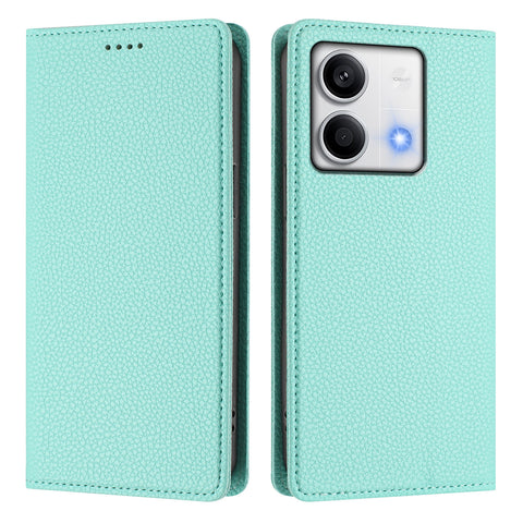 For Xiaomi Redmi Note 13 5G (China) / Xiaomi Redmi Note 13 5G Wallet Case RFID Blocking Litchi Texture Leather Mobile Cover