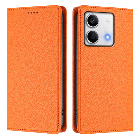 For Xiaomi Redmi Note 13 5G (China) / Xiaomi Redmi Note 13 5G Wallet Case RFID Blocking Litchi Texture Leather Mobile Cover