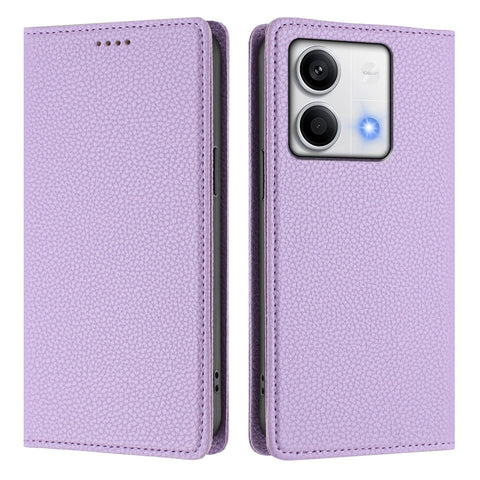 For Xiaomi Redmi Note 13 5G (China) / Xiaomi Redmi Note 13 5G Wallet Case RFID Blocking Litchi Texture Leather Mobile Cover