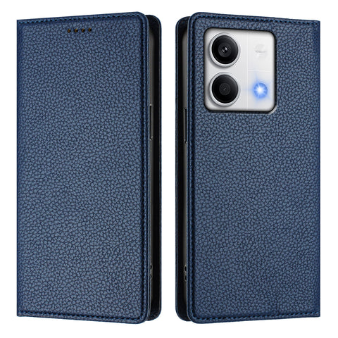 For Xiaomi Redmi Note 13 5G (China) / Xiaomi Redmi Note 13 5G Wallet Case RFID Blocking Litchi Texture Leather Mobile Cover