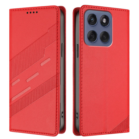 For Motorola Edge 60 Fusion 5G Phone Cases Punk Style Imprinted Wallet Stand Leather Cover