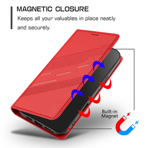 For Motorola Edge 60 Fusion 5G Phone Cases Punk Style Imprinted Wallet Stand Leather Cover