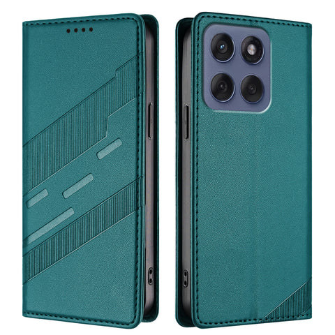 For Motorola Edge 60 Fusion 5G Phone Cases Punk Style Imprinted Wallet Stand Leather Cover