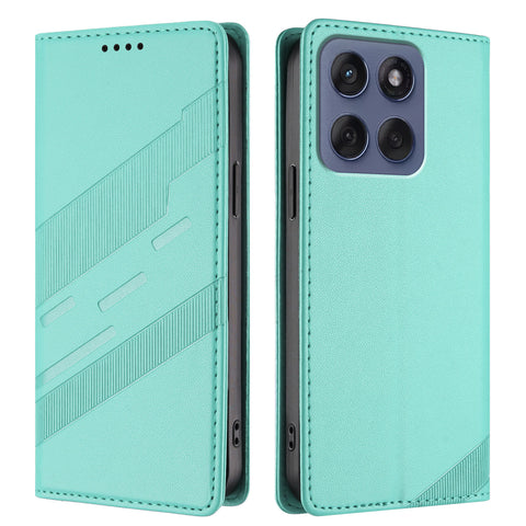For Motorola Edge 60 Fusion 5G Phone Cases Punk Style Imprinted Wallet Stand Leather Cover