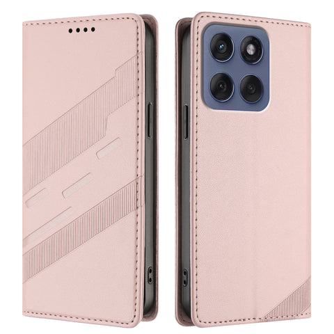 For Motorola Edge 60 Fusion 5G Phone Cases Punk Style Imprinted Wallet Stand Leather Cover