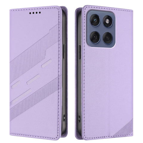 For Motorola Edge 60 Fusion 5G Phone Cases Punk Style Imprinted Wallet Stand Leather Cover