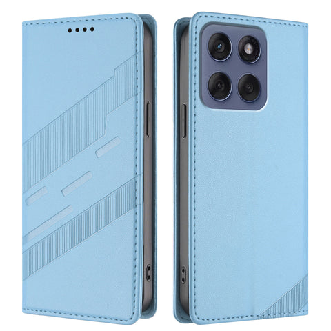For Motorola Edge 60 Fusion 5G Phone Cases Punk Style Imprinted Wallet Stand Leather Cover