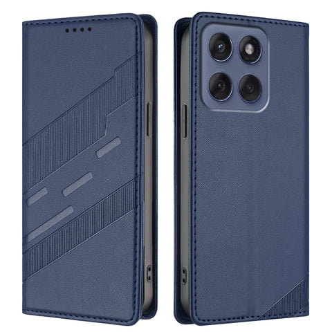 For Motorola Edge 60 Fusion 5G Phone Cases Punk Style Imprinted Wallet Stand Leather Cover
