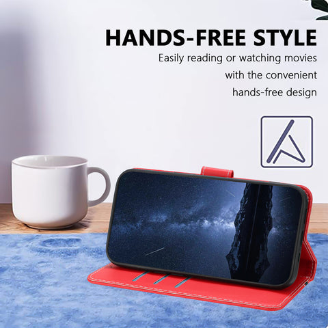 For Xiaomi 14T Pro Phone Cases Wallet Stand Color Splicing Leather Cover with Magnetic Clasp