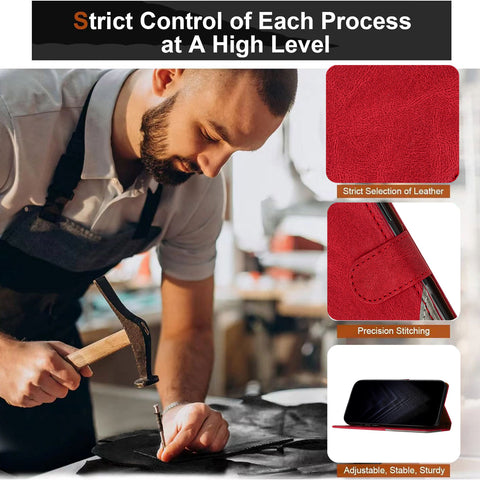 For Xiaomi Redmi Note 13 Pro+ 5G Leather Case Triangle Patchwork Wallet Stand Shockproof Phone Cover