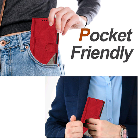 For Xiaomi Redmi Note 13 Pro 5G Leather Case Triangle Patchwork Wallet Stand Shockproof Phone Cover