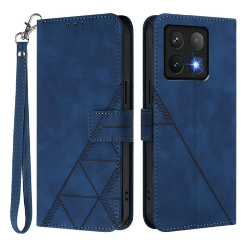 For Xiaomi 14T Pro Leather Case with Hand Strap Wallet Stand Phone Cover