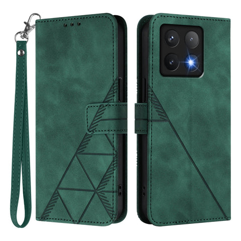 For Xiaomi 14T Pro Leather Case with Hand Strap Wallet Stand Phone Cover