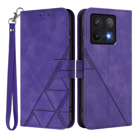 For Xiaomi 14T Pro Leather Case with Hand Strap Wallet Stand Phone Cover