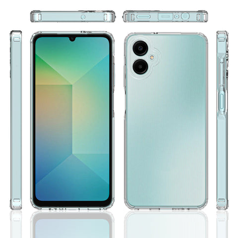 For Samsung Galaxy A06 5G Clear Phone Case TPU+Acrylic Shockproof Phone Back Cover